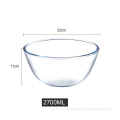 Clear glass bowl Modern simplicity Children's fruit noodle bowl Home salad bowl Egg bowl with noodles